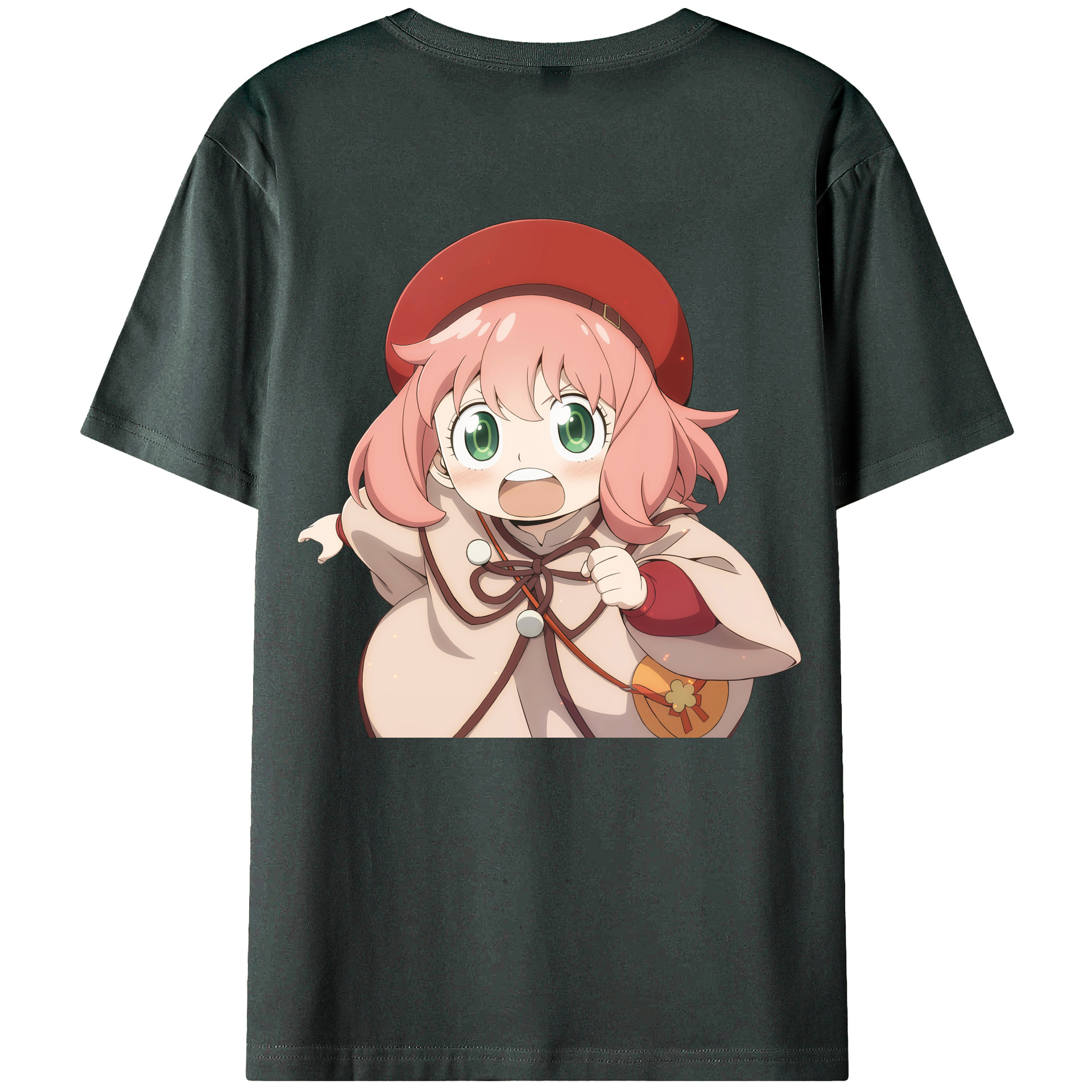 （画像用） SPY×FAMILY间谍家家酒 綿100％ メンズ半袖Tシャツ（バックプリント） 通気性